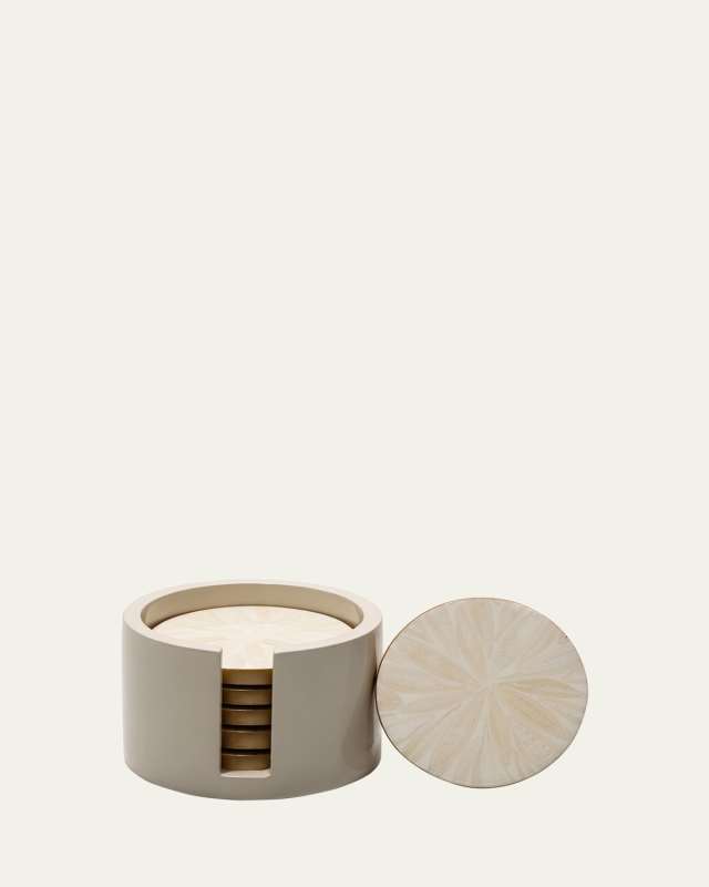 Light Almendro Gold Coaster Set